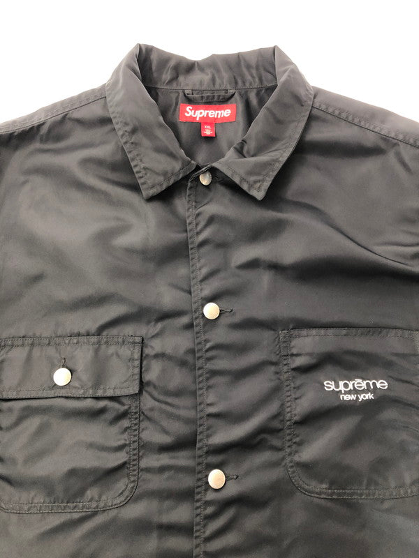 【中古品】【メンズ】 SUPREME 24SS NYLON CHORE COAT ナイロンチョアコート カバーオール ナイロンジャケット アウター 149-260528-ki-08-tagh サイズ：XXL カラー：ブラック 万代Net店