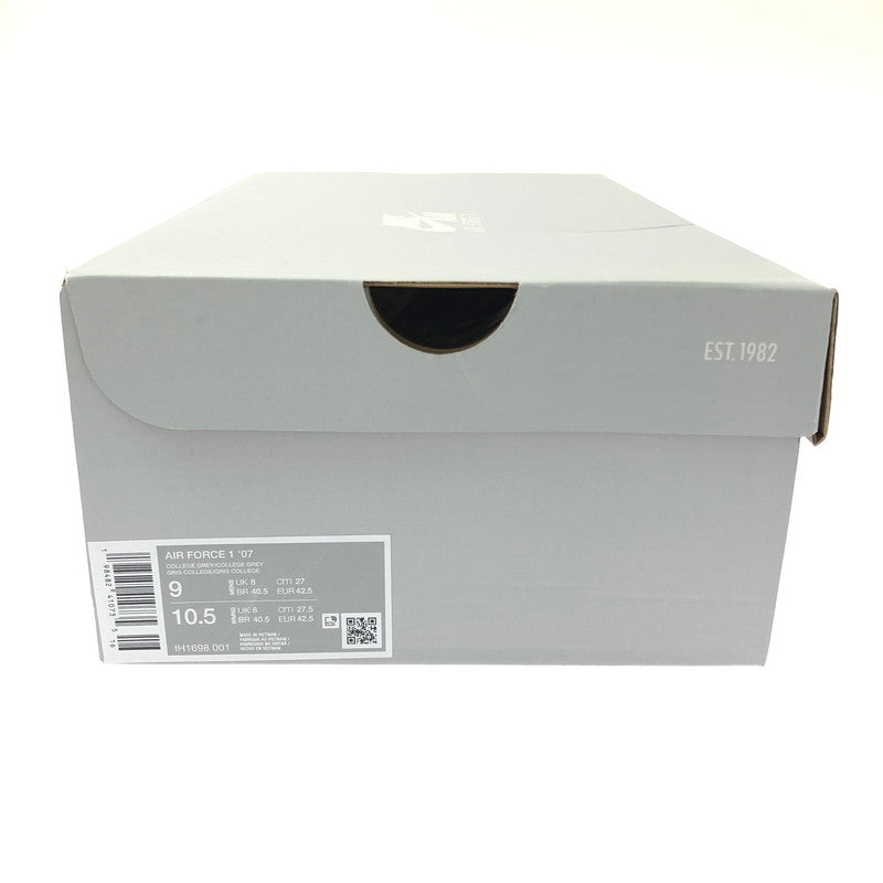 【中古美品】【メンズ】 NIKE AIR FORCE 1 '07 IH1698-001 ナイキ エア フォース 1 スニーカー シューズ 靴 160-260529-ki-02-tagh サイズ：27cm US9 カラー：COLLEGE GREY 万代Net店
