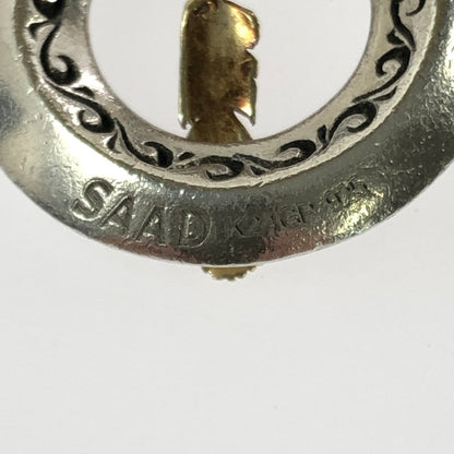 【中古品】【メンズ】 SAAD サード SV925 K24GP アラベスク ゴールドスモールフェザー トップ アクセサリー 191-260601-na-13-tagh カラー：シルバー/ゴールド 万代Net店