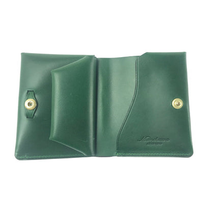 【中古品】【メンズ】 MUNEKAWA ムネカワ MINI WALLET ミニウォレット 二つ折り財布 201-260607-na-04-tagh カラー：グリーン 万代Net店