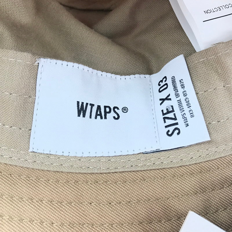 【中古美品】【メンズ】 WTAPS ダブルタップス × UNDERCOVER アンダーカバー 22SS BUCKET HAT 221HCUCD-HT01S バケットハット 帽子 185-260607-na-11-tagh サイズ：3 カラー：ベージュ 万代Net店