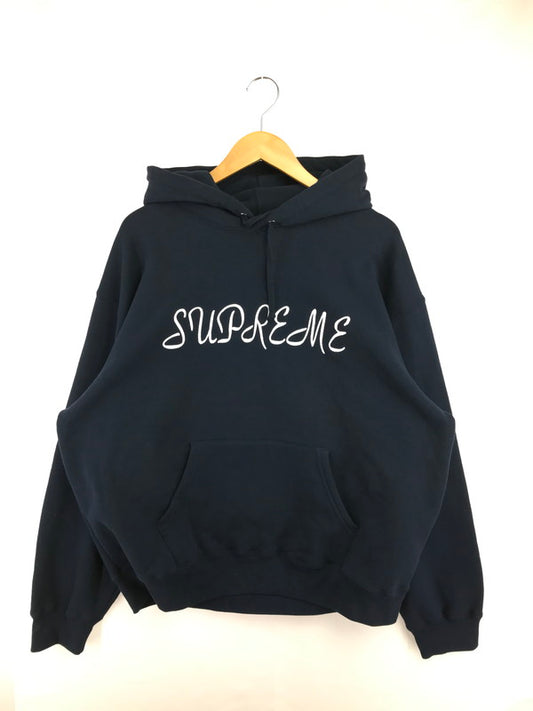 【中古品】【メンズ】 SUPREME シュプリーム 23SS SCRIPT HOODED SWEATSHIRT スクリプト フーデッド スウェットシャツ パーカー トップス 149-260530-rt-16-tagh サイズ：XL カラー：ネイビー 万代Net店