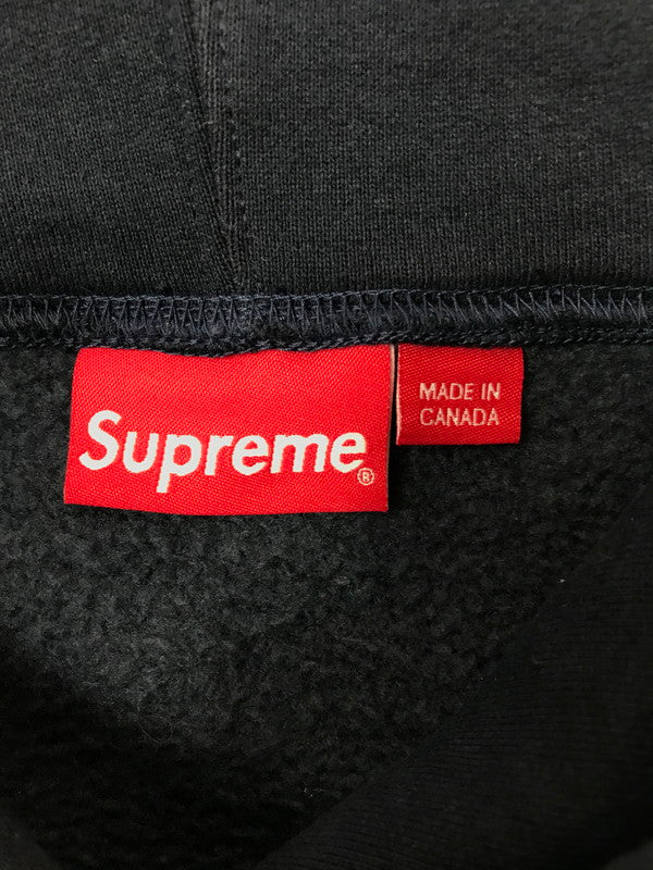 【中古品】【メンズ】 SUPREME シュプリーム 23SS SCRIPT HOODED SWEATSHIRT スクリプト フーデッド スウェットシャツ パーカー トップス 149-260530-rt-16-tagh サイズ：XL カラー：ネイビー 万代Net店