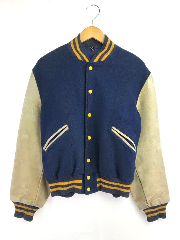【現状渡し品】【メンズ】 BUTWIN バトウィン 60's STADIUM JACKET ６０年代 スタジアム ジャケット アウター ヴィンテージ 146-260917-rt-45-tagh サイズ：40 カラー：ネイビー 万代Net店