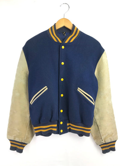 【現状渡し品】【メンズ】 BUTWIN バトウィン 60's STADIUM JACKET ６０年代 スタジアム ジャケット アウター ヴィンテージ 146-260917-rt-45-tagh サイズ：40 カラー：ネイビー 万代Net店