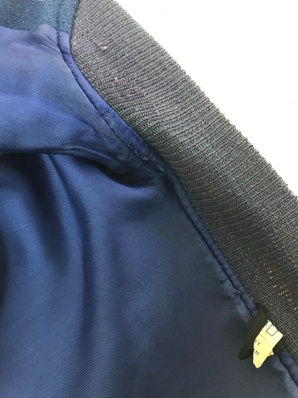 【現状渡し品】【メンズ】 BUTWIN バトウィン 60's STADIUM JACKET ６０年代 スタジアム ジャケット アウター ヴィンテージ 146-260917-rt-45-tagh サイズ：40 カラー：ネイビー 万代Net店