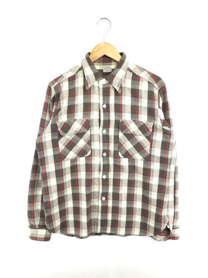 【中古品】【メンズ】 WAREHOUSE HEAVY FLANNEL SHIRT ヘビー フランネル シャツ 長袖 トップス 145-260529-ki-17-tagh サイズ：XL カラー：GRAY/RED 万代Net店