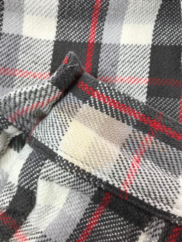 【中古品】【メンズ】 WAREHOUSE HEAVY FLANNEL SHIRT ヘビー フランネル シャツ 長袖 トップス 145-260529-ki-17-tagh サイズ：XL カラー：GRAY/RED 万代Net店