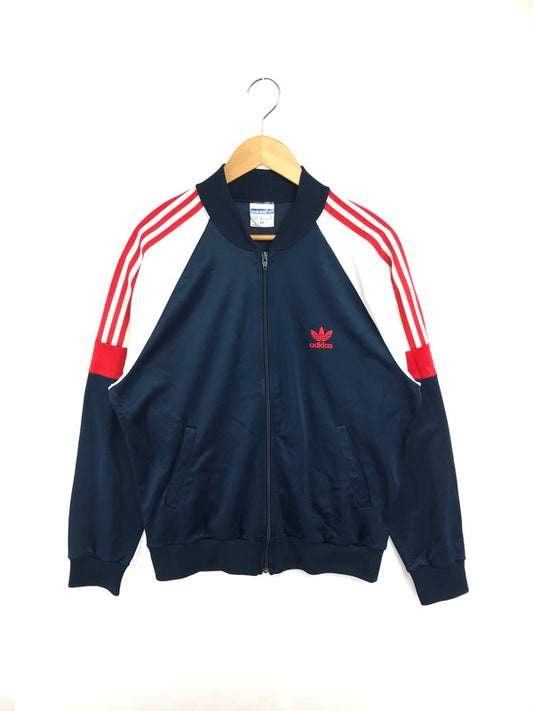 【現状渡し品】【メンズ】 ADIDAS アディダス 80's TRACK JACKET 80年代 トラック ジャケット USA製 ヴィンテージ ライトアウター 146-260530-rt-18-tagh サイズ：M カラー：ネイビー 万代Net店