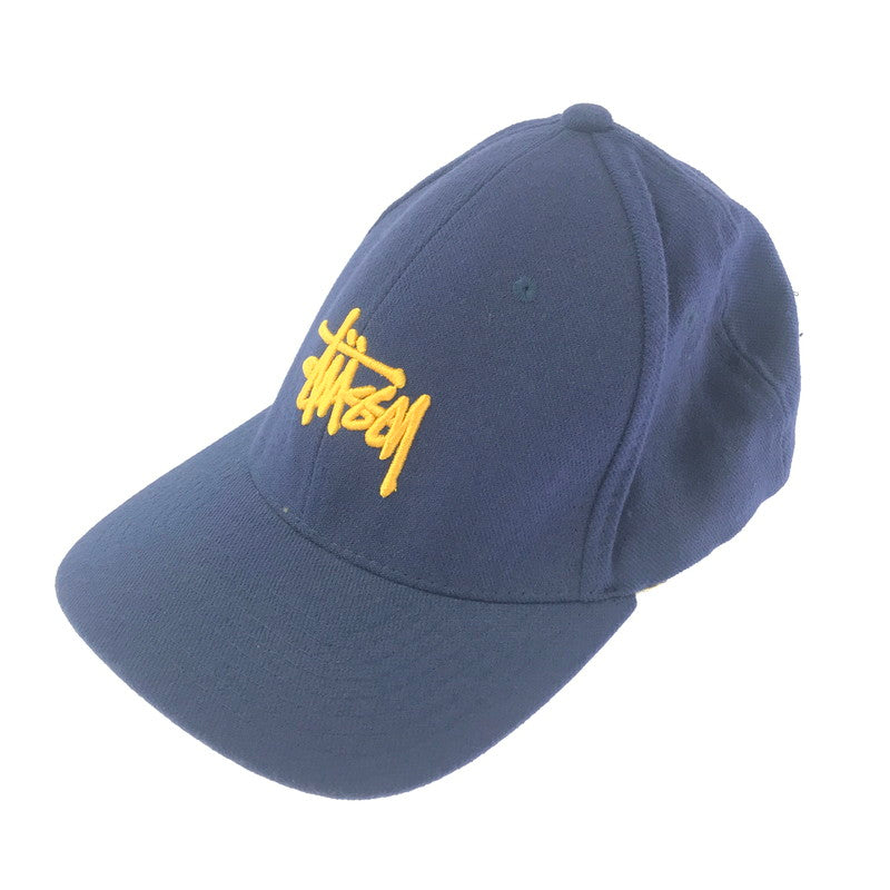 【現状渡し品】【メンズ】 OLD STUSSY オールド ステューシー 90'S LOGO CAP 90年代 ロゴ キャップ 白タグ USA製 帽子 185-260607-na-08-tagh サイズ：FREE カラー：ネイビー 万代Net店