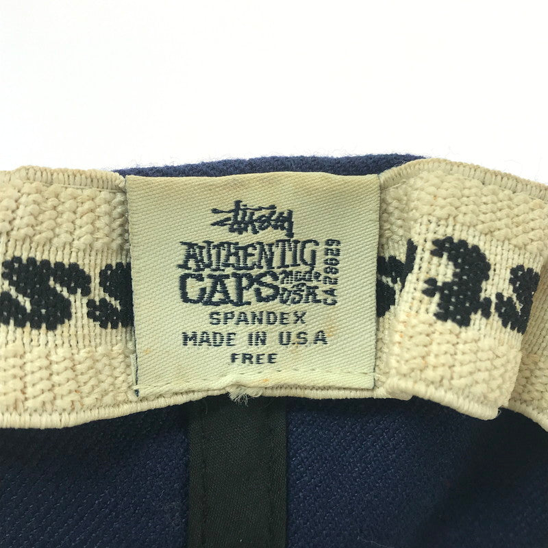 【現状渡し品】【メンズ】 OLD STUSSY オールド ステューシー 90'S LOGO CAP 90年代 ロゴ キャップ 白タグ USA製 帽子 185-260607-na-08-tagh サイズ：FREE カラー：ネイビー 万代Net店