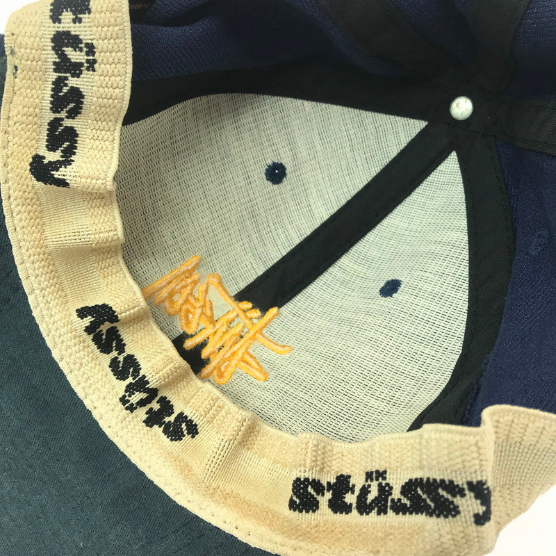 【現状渡し品】【メンズ】 OLD STUSSY オールド ステューシー 90'S LOGO CAP 90年代 ロゴ キャップ 白タグ USA製 帽子 185-260607-na-08-tagh サイズ：FREE カラー：ネイビー 万代Net店
