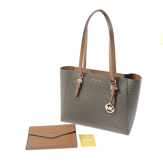 【中古品】【レディース】 MICHAEL KORS マイケルコース CHARLOTTE 3-IN-1 TOTE BAG 35F3GCFT9T トートバッグ カバン 188-260616-na-02-tagh カラー：ブラウン 万代Net店