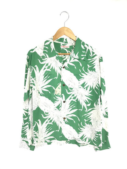 【中古美品】【メンズ】 SUNSURF RAYON L/S 2025SS ISLAND PINEAPPLE SS29403 レーヨン ロングスリーブ アイランド パイナップル 長袖 シャツ トップス 145-260529-ki-18-tagh サイズ：M カラー：グリーン 万代Net店