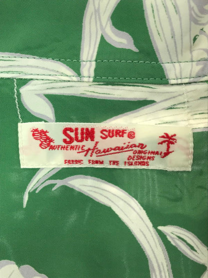 【中古美品】【メンズ】 SUNSURF RAYON L/S 2025SS ISLAND PINEAPPLE SS29403 レーヨン ロングスリーブ アイランド パイナップル 長袖 シャツ トップス 145-260529-ki-18-tagh サイズ：M カラー：グリーン 万代Net店