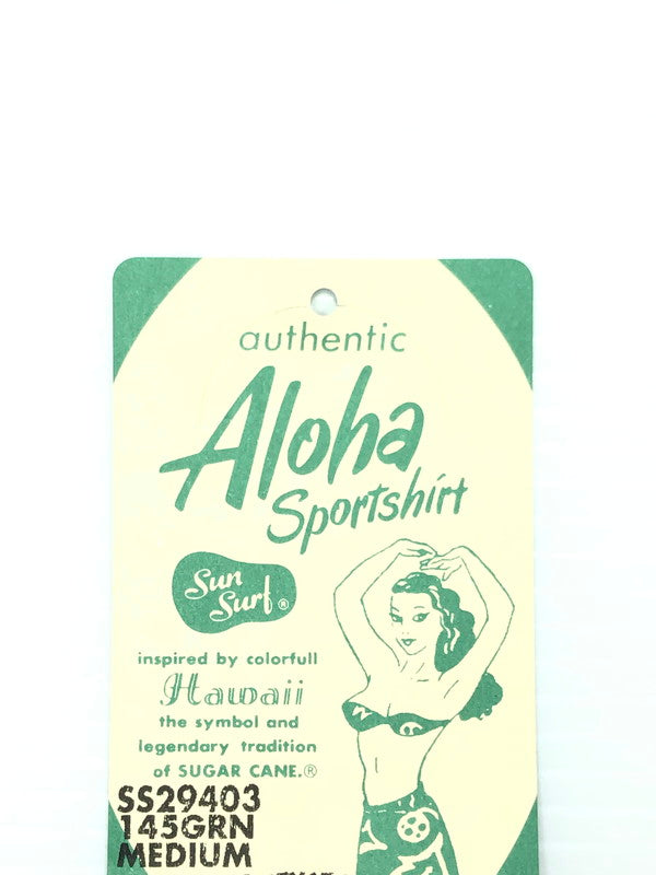 【中古美品】【メンズ】 SUNSURF RAYON L/S 2025SS ISLAND PINEAPPLE SS29403 レーヨン ロングスリーブ アイランド パイナップル 長袖 シャツ トップス 145-260529-ki-18-tagh サイズ：M カラー：グリーン 万代Net店