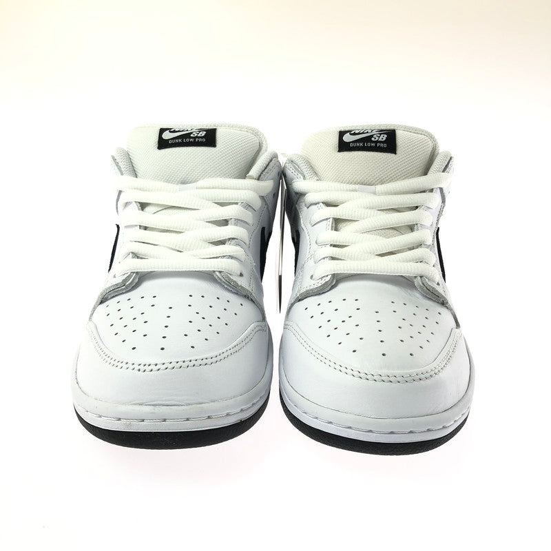【中古美品】【メンズ】 NIKE SB DUNK LOW PRO HF3704-100 ダンク ロー プロ スニーカー シューズ 靴 160-260529-ki-09-tagh サイズ：28.5cm US10.5 カラー：WHITE/BLACK-WHITE-BLACK 万代Net店
