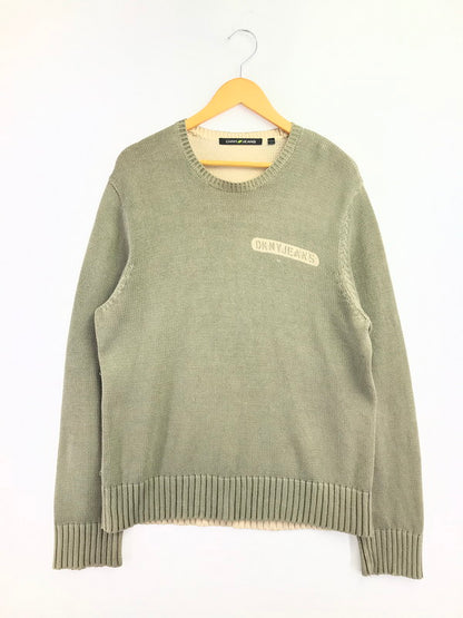 【中古品】【メンズ】 DKNY JEANS ディーケーエヌワイジーンズ KNIT SWEATER KHAKI ニット セーター カーキ トップス 146-260820-rt-03-tag サイズ：L カラー：カーキ 万代Net店