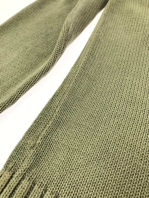 【中古品】【メンズ】 DKNY JEANS ディーケーエヌワイジーンズ KNIT SWEATER KHAKI ニット セーター カーキ トップス 146-260820-rt-03-tag サイズ：L カラー：カーキ 万代Net店