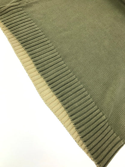 【中古品】【メンズ】 DKNY JEANS ディーケーエヌワイジーンズ KNIT SWEATER KHAKI ニット セーター カーキ トップス 146-260820-rt-03-tag サイズ：L カラー：カーキ 万代Net店