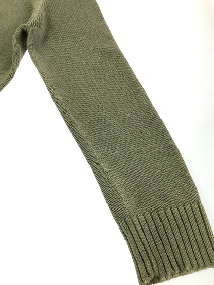 【中古品】【メンズ】 DKNY JEANS ディーケーエヌワイジーンズ KNIT SWEATER KHAKI ニット セーター カーキ トップス 146-260820-rt-03-tag サイズ：L カラー：カーキ 万代Net店