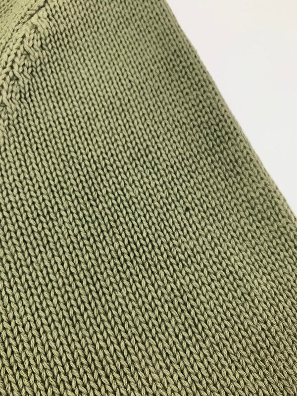 【中古品】【メンズ】 DKNY JEANS ディーケーエヌワイジーンズ KNIT SWEATER KHAKI ニット セーター カーキ トップス 146-260820-rt-03-tag サイズ：L カラー：カーキ 万代Net店