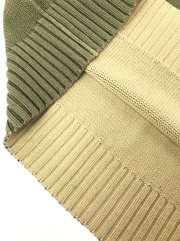【中古品】【メンズ】 DKNY JEANS ディーケーエヌワイジーンズ KNIT SWEATER KHAKI ニット セーター カーキ トップス 146-260820-rt-03-tag サイズ：L カラー：カーキ 万代Net店