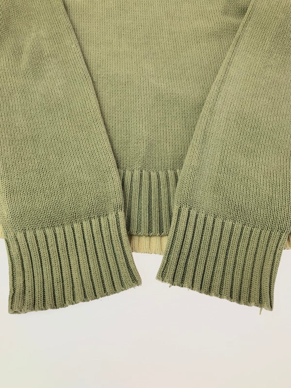 【中古品】【メンズ】 DKNY JEANS ディーケーエヌワイジーンズ KNIT SWEATER KHAKI ニット セーター カーキ トップス 146-260820-rt-03-tag サイズ：L カラー：カーキ 万代Net店