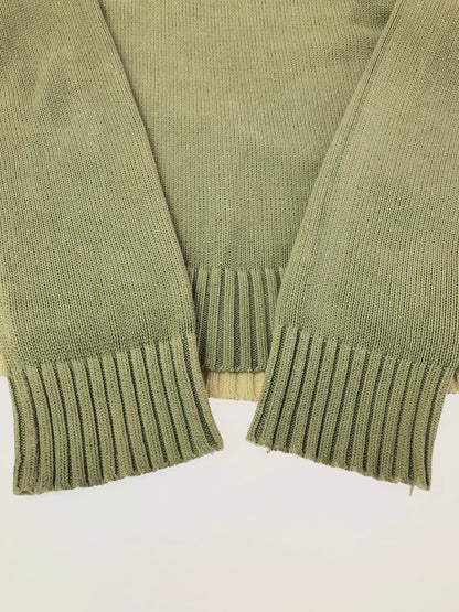 【中古品】【メンズ】 DKNY JEANS ディーケーエヌワイジーンズ KNIT SWEATER KHAKI ニット セーター カーキ トップス 146-260820-rt-03-tag サイズ：L カラー：カーキ 万代Net店