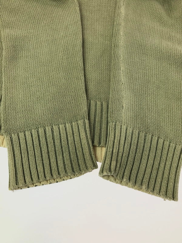【中古品】【メンズ】 DKNY JEANS ディーケーエヌワイジーンズ KNIT SWEATER KHAKI ニット セーター カーキ トップス 146-260820-rt-03-tag サイズ：L カラー：カーキ 万代Net店