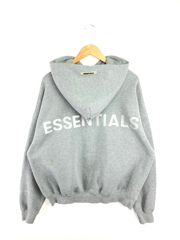 【中古品】【メンズ】 FOG ESSENTIALS フィア オブ ゴッド エッセンシャルズ REFLECTOR LOGO HOODIE リフレクター ロゴ フーディー ライトアウター 142-260530-rt-09-tagh サイズ：S カラー：グレー 万代Net店