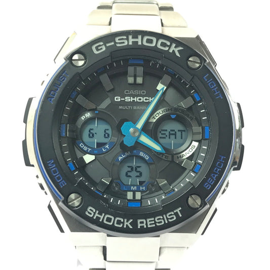 【中古品】【メンズ】 G-SHOCK ジーショック G-STEEL GST-W100D-1A2JF ジースチール タフソーラー 腕時計 196-260607-na-18-tagh カラー：シルバー/ブラック 万代Net店
