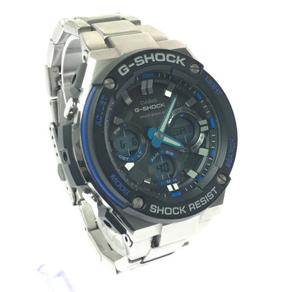 【中古品】【メンズ】 G-SHOCK ジーショック G-STEEL GST-W100D-1A2JF ジースチール タフソーラー 腕時計 196-260607-na-18-tagh カラー：シルバー/ブラック 万代Net店