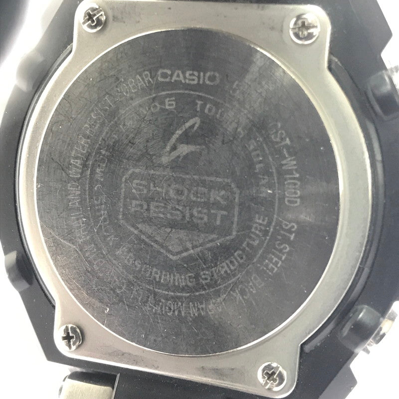 【中古品】【メンズ】 G-SHOCK ジーショック G-STEEL GST-W100D-1A2JF ジースチール タフソーラー 腕時計 196-260607-na-18-tagh カラー：シルバー/ブラック 万代Net店