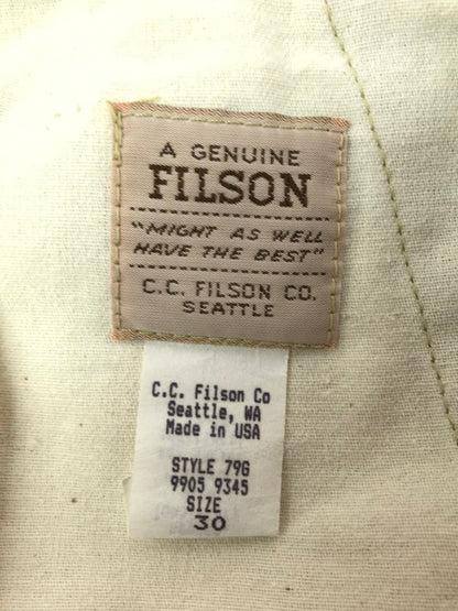 【中古品】【メンズ】 FILSON フィルソン SINGLE TIN PANTS FSP2074 USA製 シングル ティン パンツ ボトムス 155-260603-rt-04-tagh サイズ：30 カラー：カーキ 万代Net店
