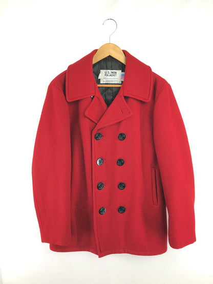 【中古品】【メンズ】 SCHOTT ショット PEA JACKET 741 U.S.740N ピー ジャケット ピーコート アウター 145-260603-rt-10-tagh サイズ：38 カラー：レッド 万代Net店