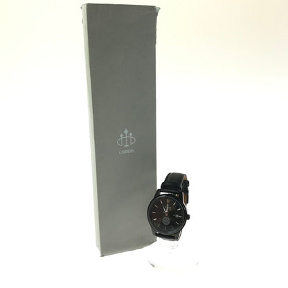 【中古美品】【メンズ】 LOBOR ロバー SEMI AUTO WRIST WATCH LB8174M セミ オート リスト ウォッチ アナログ 腕時計 198-260621-rt-22-tagh カラー：ブラック 万代Net店