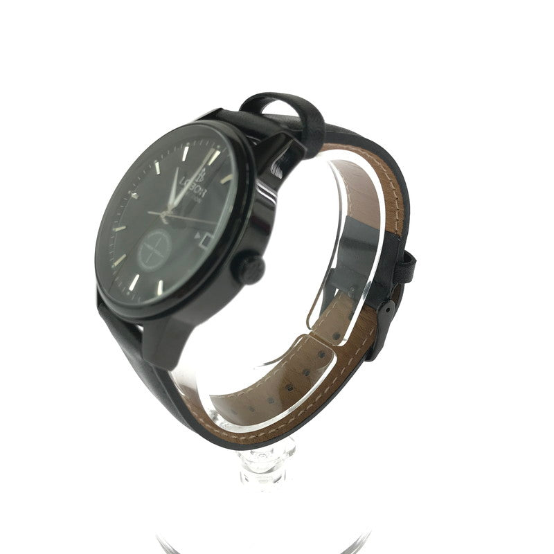 【中古美品】【メンズ】 LOBOR ロバー SEMI AUTO WRIST WATCH LB8174M セミ オート リスト ウォッチ アナログ 腕時計 198-260621-rt-22-tagh カラー：ブラック 万代Net店