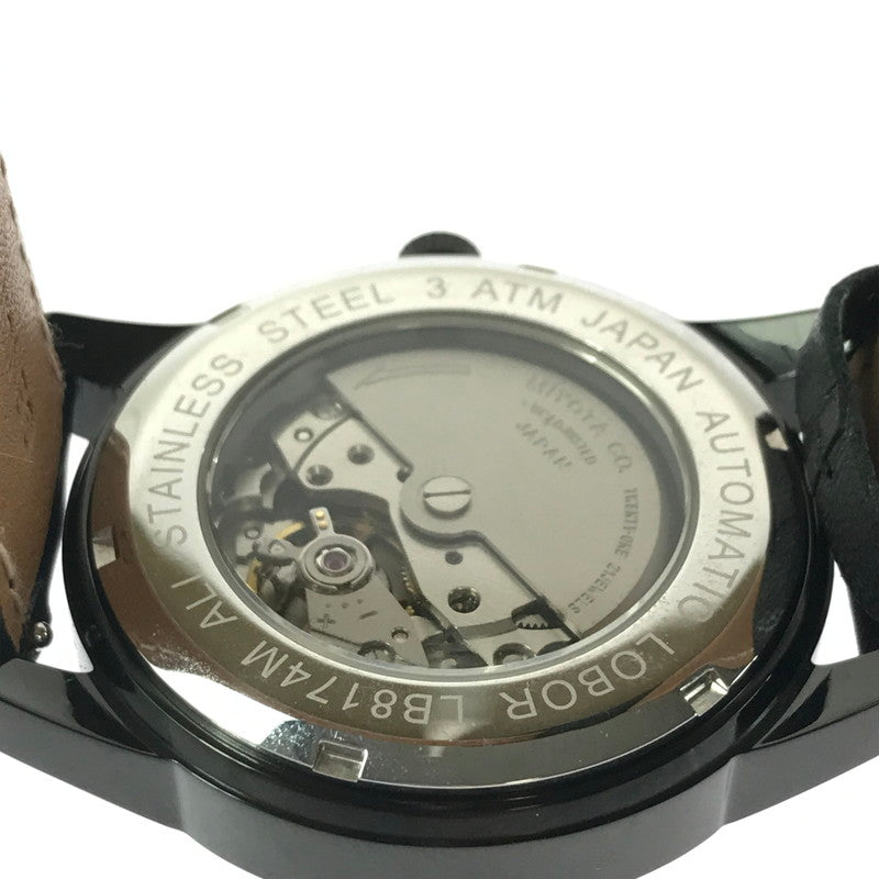 【中古美品】【メンズ】 LOBOR ロバー SEMI AUTO WRIST WATCH LB8174M セミ オート リスト ウォッチ アナログ 腕時計 198-260621-rt-22-tagh カラー：ブラック 万代Net店