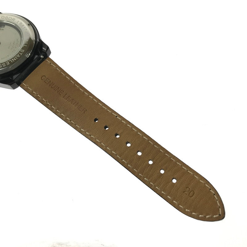 【中古美品】【メンズ】 LOBOR ロバー SEMI AUTO WRIST WATCH LB8174M セミ オート リスト ウォッチ アナログ 腕時計 198-260621-rt-22-tagh カラー：ブラック 万代Net店