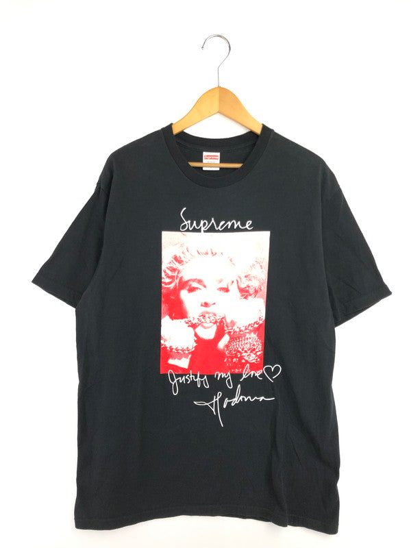 【中古品】【メンズ】 SUPREME シュプリーム 18AW MADONNA TEE マドンナ Tシャツ トップス 半袖Tシャツ 149-260610-rt-02-tagh サイズ：L カラー：ブラック 万代Net店