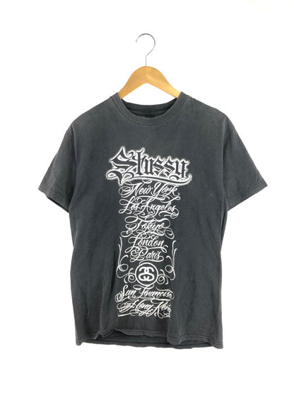 【現状渡し品】【メンズ】 STUSSY ステューシー × MR.CARTOON ミスターカートゥーン 00'S WORLD TOUR TEE 00年代 ワールドツアー Tシャツ 半袖Tシャツ 142-260531-na-04-tagh サイズ：M カラー：ブラック 万代Net店