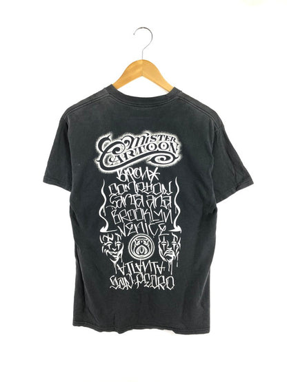【現状渡し品】【メンズ】 STUSSY ステューシー × MR.CARTOON ミスターカートゥーン 00'S WORLD TOUR TEE 00年代 ワールドツアー Tシャツ 半袖Tシャツ 142-260531-na-04-tagh サイズ：M カラー：ブラック 万代Net店