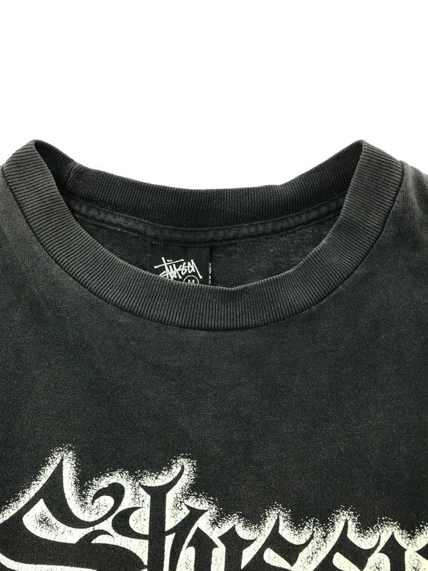【現状渡し品】【メンズ】 STUSSY ステューシー × MR.CARTOON ミスターカートゥーン 00'S WORLD TOUR TEE 00年代 ワールドツアー Tシャツ 半袖Tシャツ 142-260531-na-04-tagh サイズ：M カラー：ブラック 万代Net店