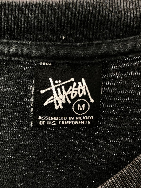 【現状渡し品】【メンズ】 STUSSY ステューシー × MR.CARTOON ミスターカートゥーン 00'S WORLD TOUR TEE 00年代 ワールドツアー Tシャツ 半袖Tシャツ 142-260531-na-04-tagh サイズ：M カラー：ブラック 万代Net店