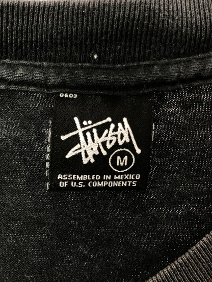 【現状渡し品】【メンズ】 STUSSY ステューシー × MR.CARTOON ミスターカートゥーン 00'S WORLD TOUR TEE 00年代 ワールドツアー Tシャツ 半袖Tシャツ 142-260531-na-04-tagh サイズ：M カラー：ブラック 万代Net店