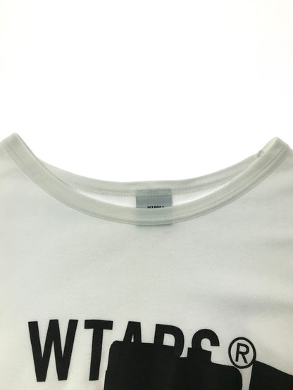 【中古品】【メンズ】 WTAPS ダブルタップス 19AW SIDE EFFECT DESIGN LS 192ATDT-CSM12 サイド エフェクト デザイン Tシャツ 長袖Tシャツ 142-260531-na-06-tagh サイズ：2 カラー：ホワイト 万代Net店