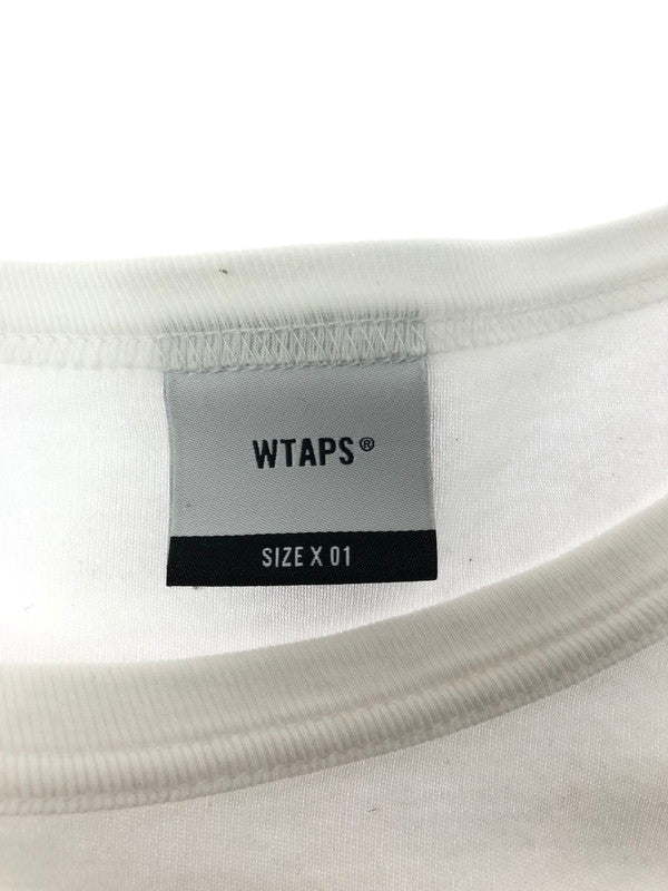 【中古品】【メンズ】 WTAPS ダブルタップス 19AW SIDE EFFECT DESIGN LS 192ATDT-CSM12 サイド エフェクト デザイン Tシャツ 長袖Tシャツ 142-260531-na-06-tagh サイズ：2 カラー：ホワイト 万代Net店