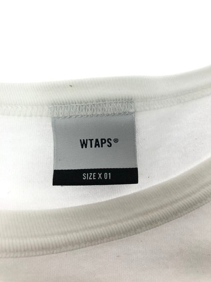 【中古品】【メンズ】 WTAPS ダブルタップス 19AW SIDE EFFECT DESIGN LS 192ATDT-CSM12 サイド エフェクト デザイン Tシャツ 長袖Tシャツ 142-260531-na-06-tagh サイズ：2 カラー：ホワイト 万代Net店