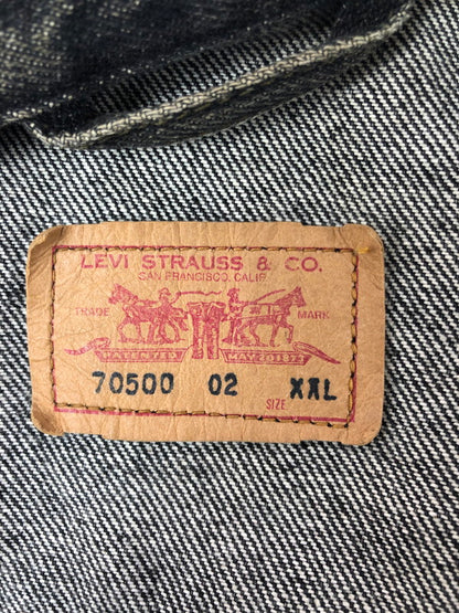 【中古品】【メンズ】 LEVI’S リーバイス BLACK DENIM JACKET 70500 02 ブラック デニムジャケット ライトアウター 146-260531-na-07-tagh サイズ：XXL カラー：ブラック 万代Net店
